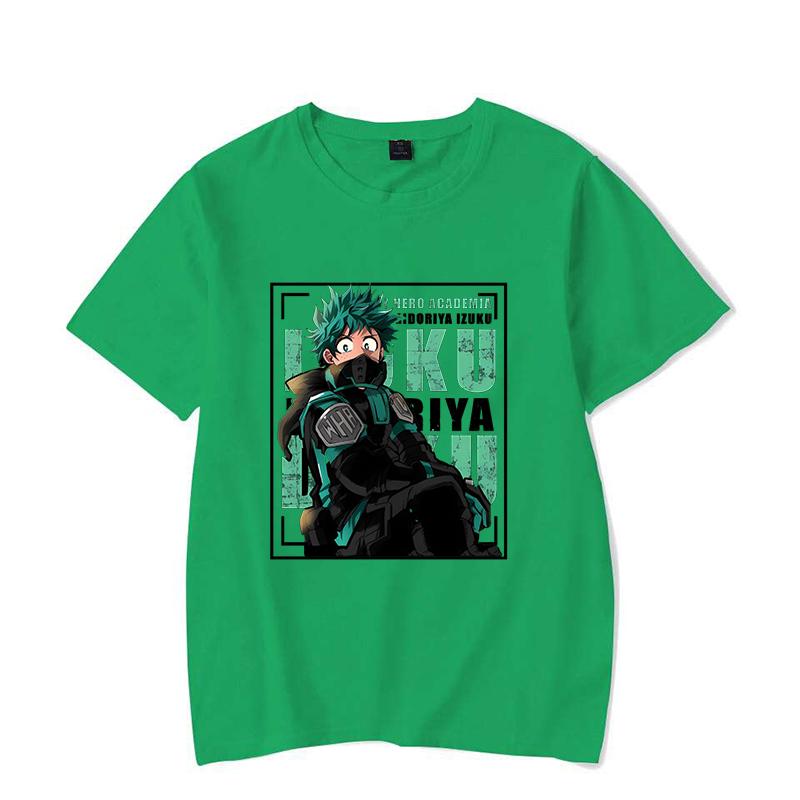 

New Fuuny Anime Deku Printed Unisex Men s and Women s Fashion Short Sleeve Anime Casual Summer Tops Tees 4XL