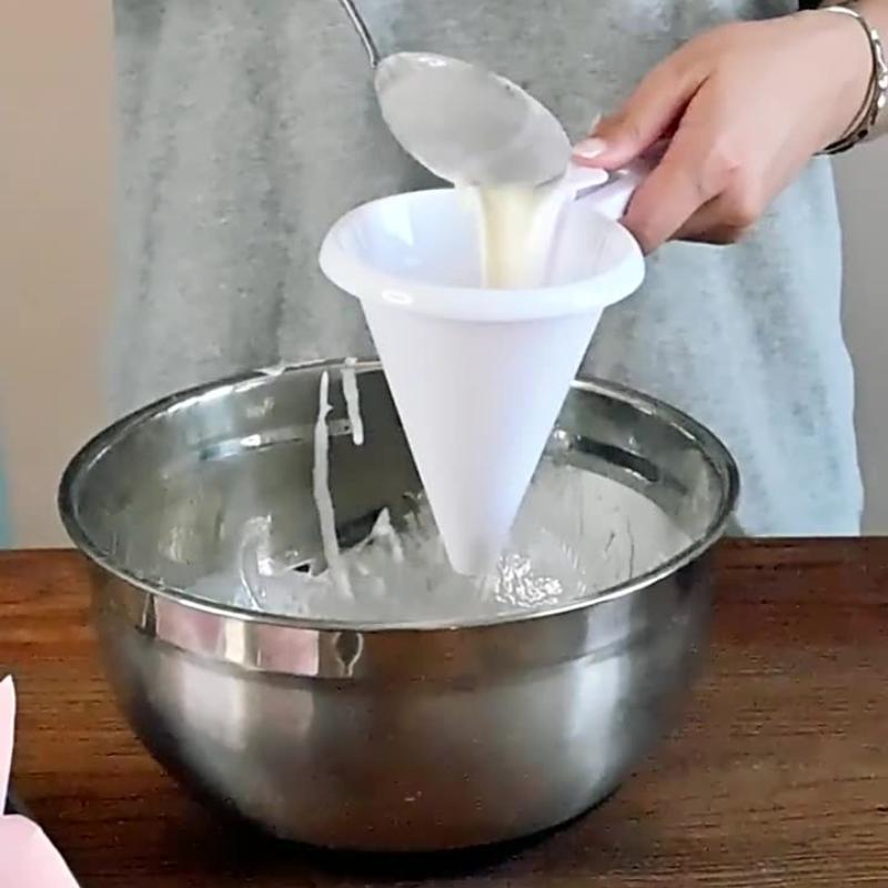 Verstellbare Handheld-Backtrichter-Werkzeuge Creme Teig Schokolade Flüssige Lebensmittel - Lebensmittelgeeigneter Kunststofftrichter, Backgießwerkzeug