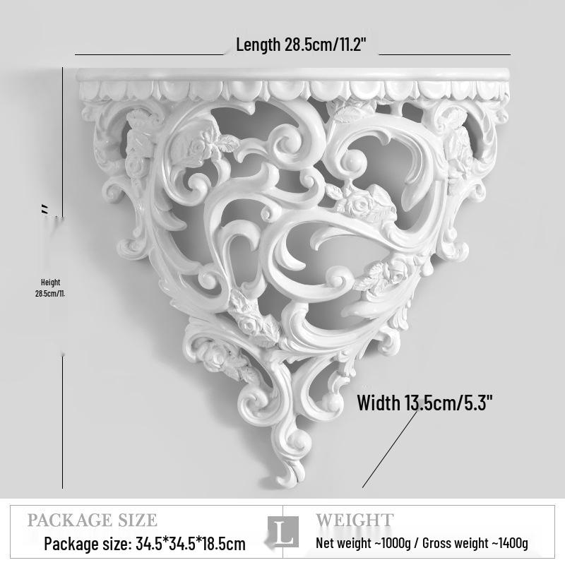 European Creative Resin Wall Shelf – Decorative Hanging Ornament for Home