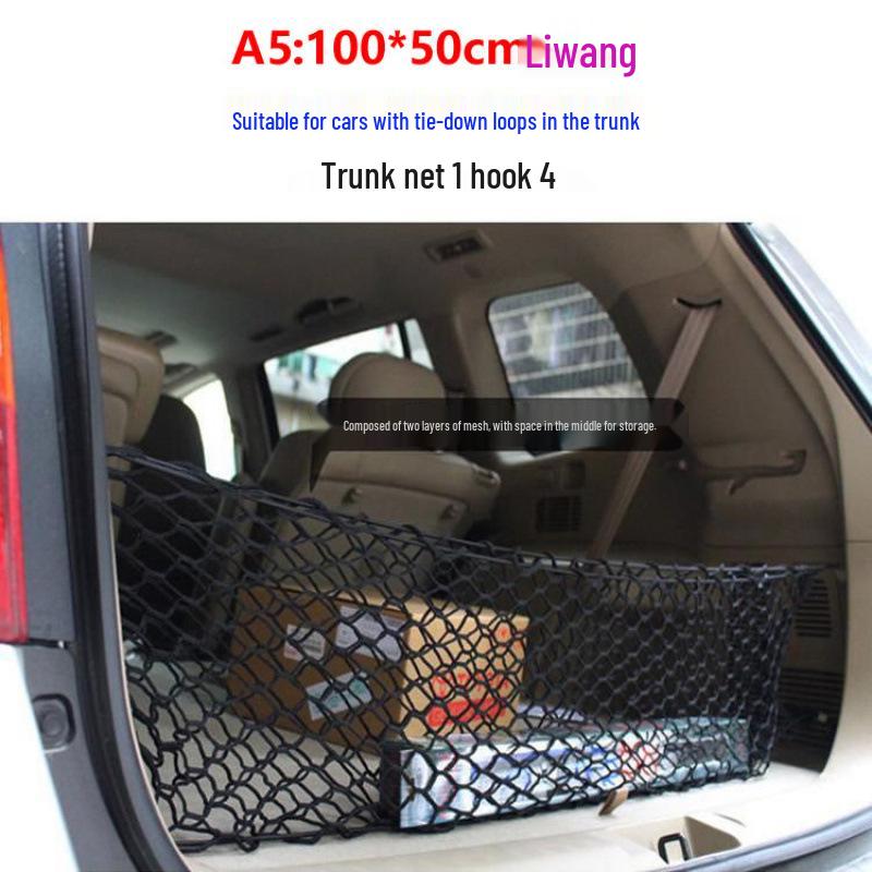 Car Roof Cargo Net for Luggage and Moving - SUV/Truck Tensioner and Binding Cover