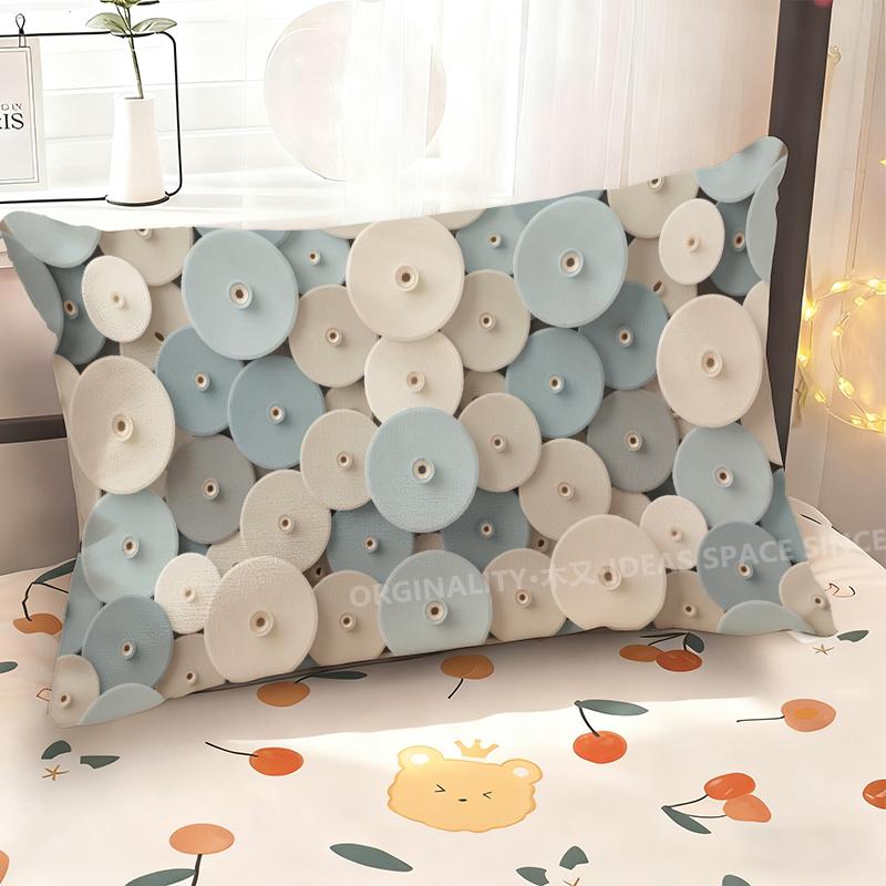 Geometric Circles Pattern Pillowcase Suitable For Sofa Bedroom Car Pillow Cover Cushion Rectangular Back Cushion
