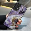 Phone Case for Samsung Galaxy A35 A34 A33 A32 A24 A23 A22 A14 A13 A12 5G Silicone Soft Shell Flower Marble Cover