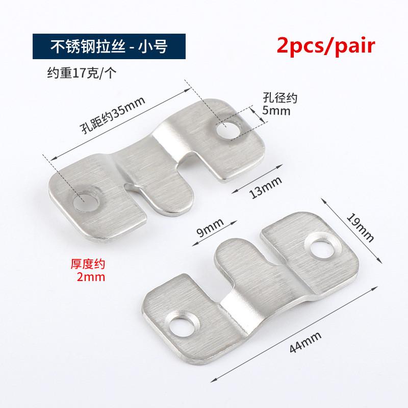 4pcs Stainless Steel Heavy Duty Picture Frame Hanger Photo Display Hooks Bed Interlocking Hanging Fasteners Furniture or