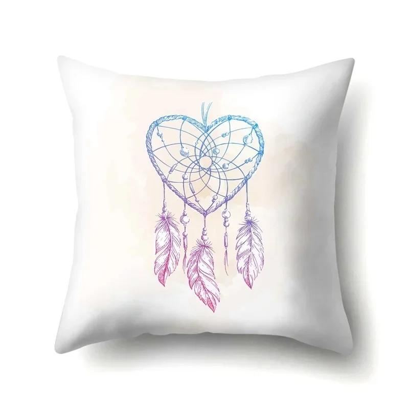 Boho Cushion Cover Dream Catcher Cushion for Home Sofa Chair Decoration Pillowcase Car Ornament 45*45cm