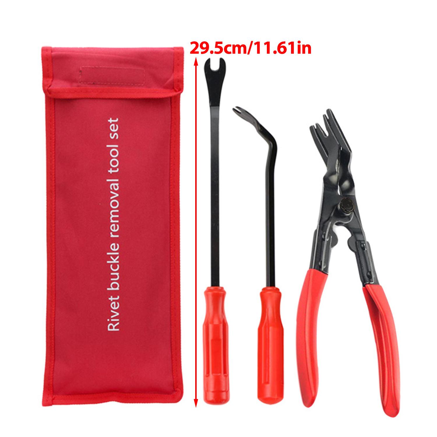 Car Headlight Repair and Installation Tool Kit Car Trim Rivet Removal Pry Bar Clip Removal Pliers Interior Trim Removal Tools