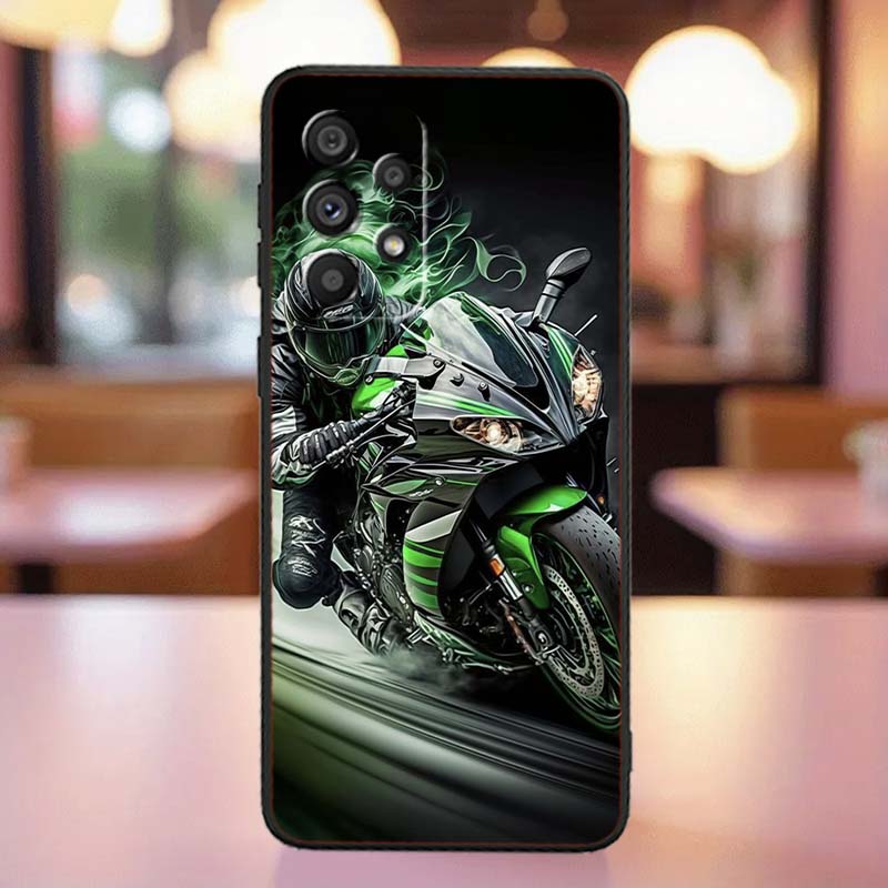 Model Rider Cool For Samsung A41 A35 A34 A33 A32 A25 A24 A23 A21s A06 A05 A04 A03 Note 10 20 Ultra 5G Black Case