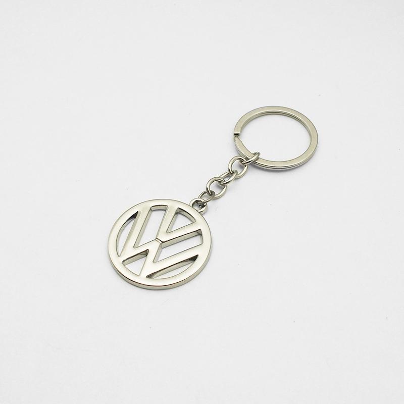For Volkswagen 3D Metal/Leather Car Keychain Key Chain Ring Key Holder For VW Golf 6 7 8 4 5 MK4 MK5 MK6 MK7 B6 GTI Key Chain Rings Accessories YZ6