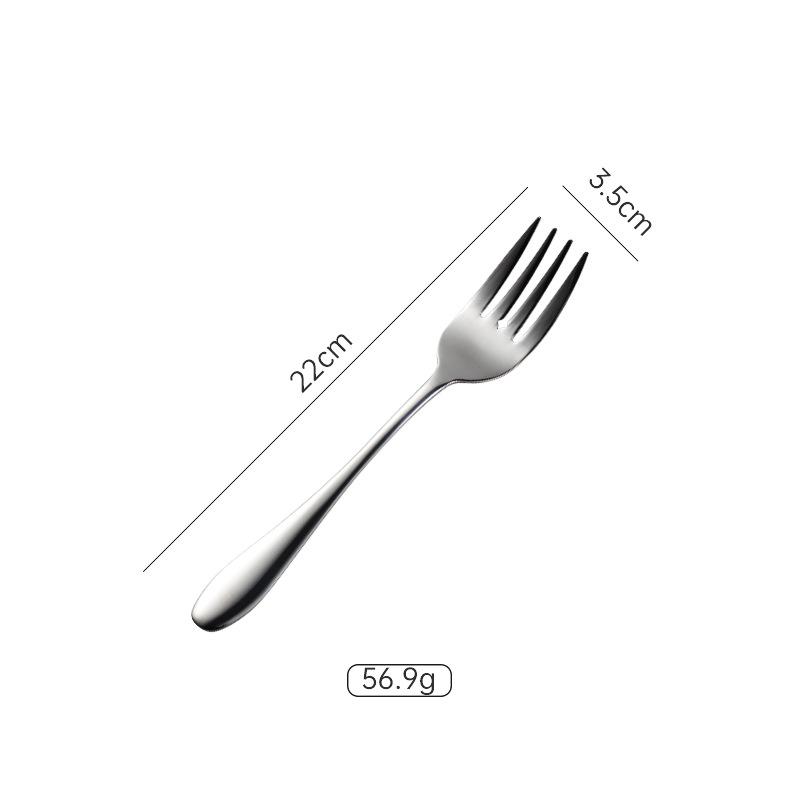1012 series stainless steel round spoon tip spoon multi-specification western tableware knife fork spoon 410 gift dessert spoon
