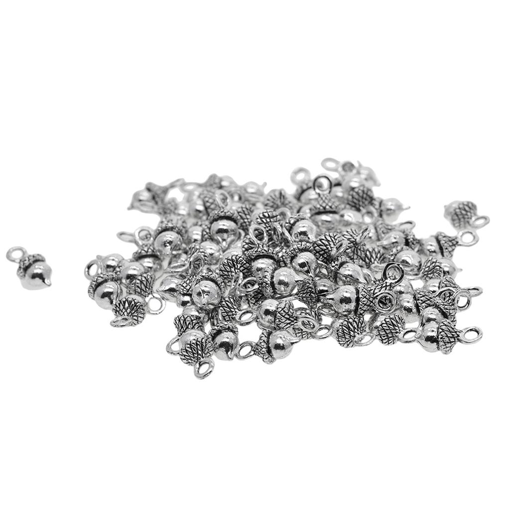 50Pcs Acorn Charms Pendant Findings