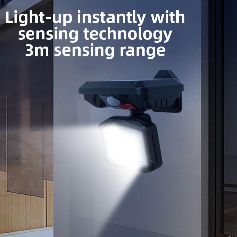 Outdoor Courtyard Solar Wall Lamp, Street Lamp, Outdoor Human Body Sensing Wall Lamp, IP65 Waterproof Three Level Mode