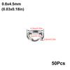 50Pcs Stainlesss Steel Split Rings Assorted Fishing Tackle Fishing Rings for Blank Lures Crankbait Hard Bait Fishing Accessoies
