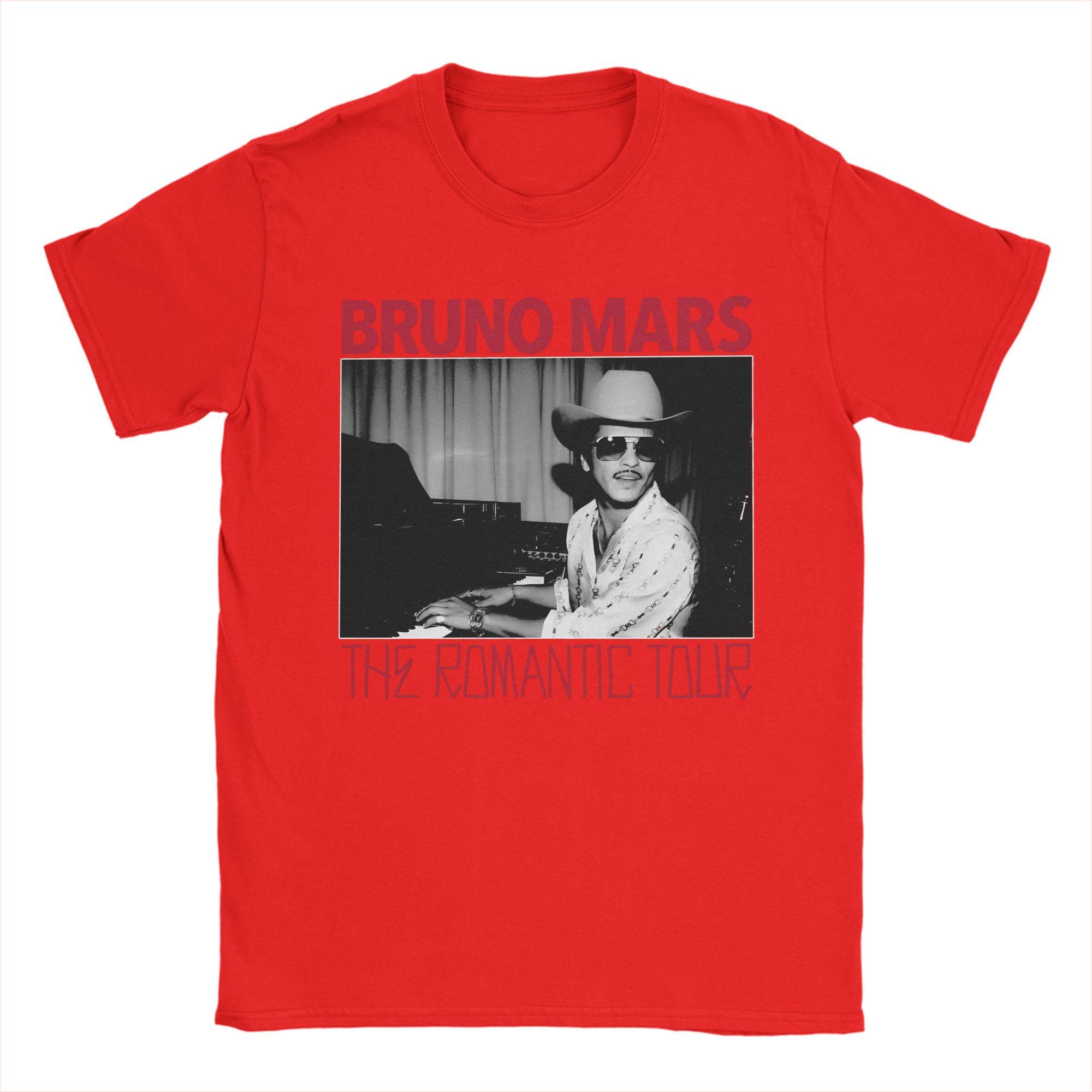 

Bruno Mars The RoUnisextic Tour 2026 Poster T Shirt Unisex Cotton Awesome TShirt Crew Neck Tee Shirt Short Sleeve Clothing 4XL 5XL S