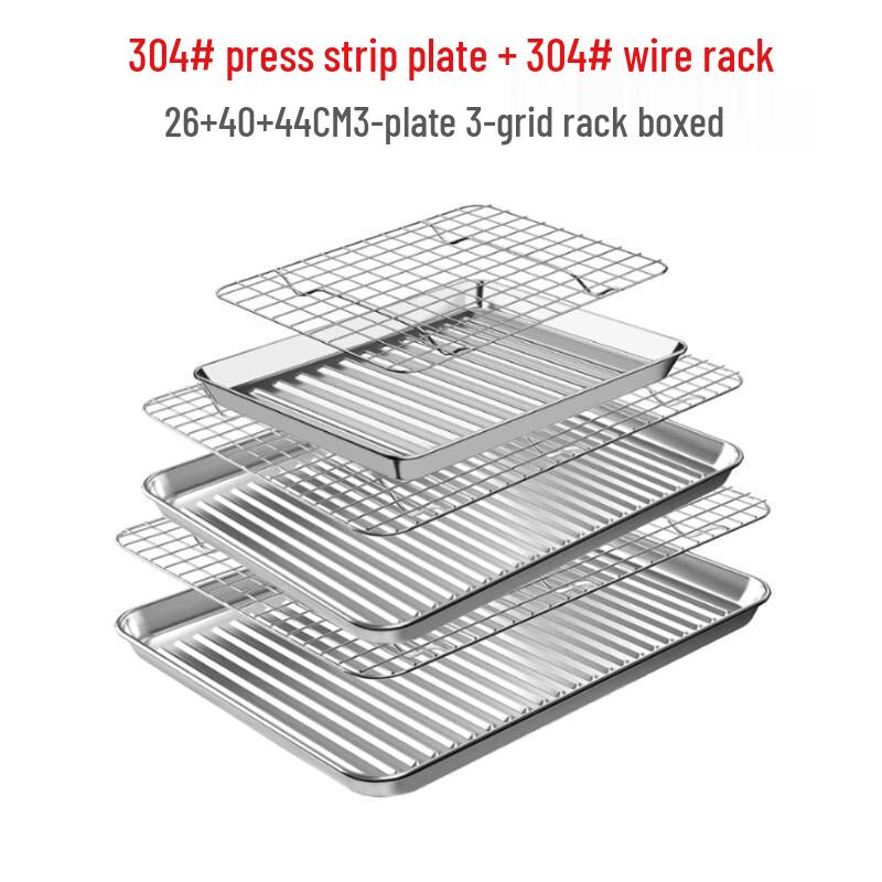 Stainless Steel Square Drain Tray Set