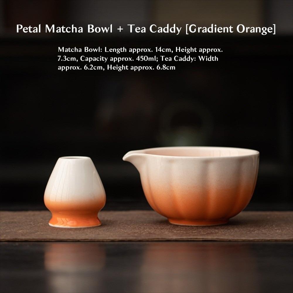 2PCS Ceramic Matcha Bowl Smooth Large Capacity Matcha Whisk Stand High Temperature Resistant Tea Salad Soup Bowl