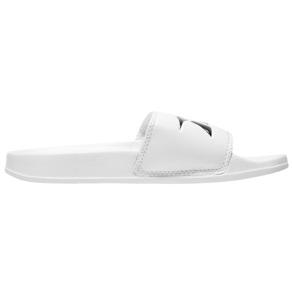 Reebok Classic Slide Soft Sole Cozy Flat Heel Sports Slippers White Black CN0213