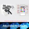 RGB LED Portable Party Lights Remote Control Wireless Lighting Rechargeable Car Footwell Light Under Glow Kit Accessories Gift