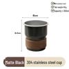 Taza de Viaje Simple para Barbacoa al Aire Libre, Camping - Taza de Café de Acero Inoxidable 304