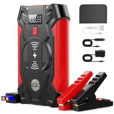 Démarreur de voiture 39800mAh 1200A Affichage LED Power Bank Booster de batterie Chargeur de batterie de voiture 12V Démarrage pour voiture Véhicule 4-6L