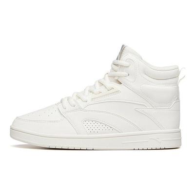 Slip Resistant Lightweight Non Slip Lightweight High Top Skateboard Shoes Women's Ivory White 122138071-1