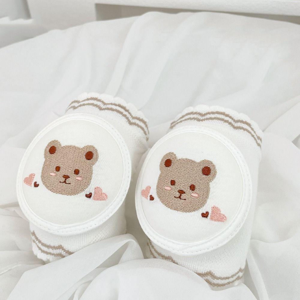 Cotton Baby Knee Pads Cartoon Design Elbow Pads Cute Child Leg Pads Infant