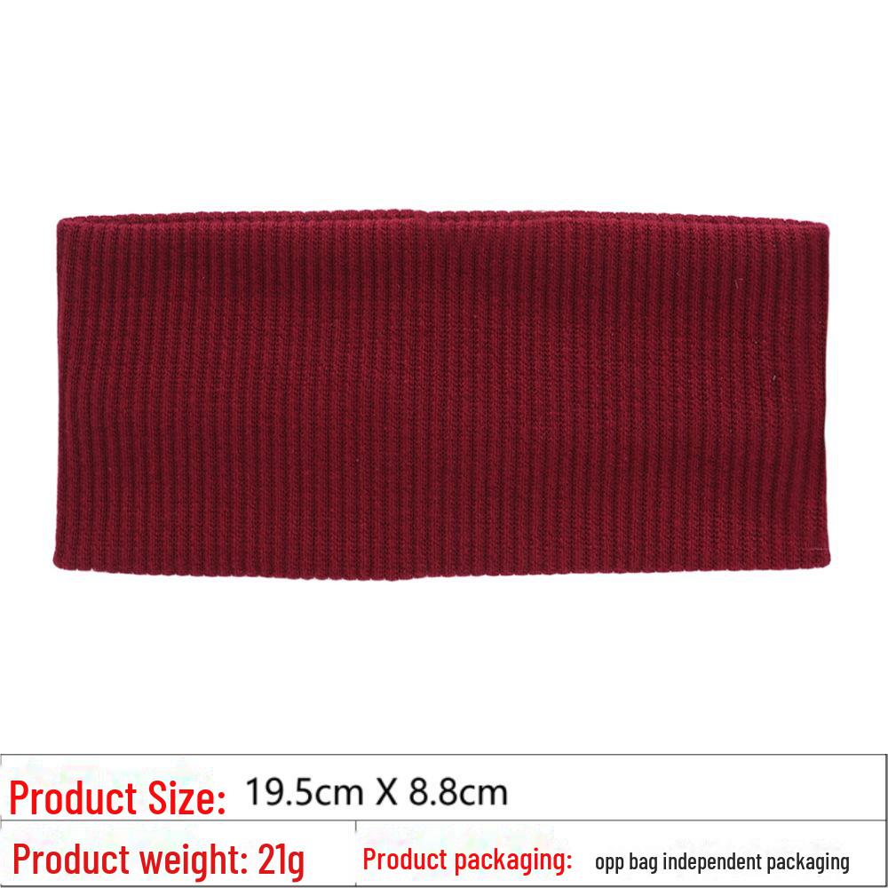 Solid Color High Elastic Sports Headband - Fashionable & Versatile Hair Accessory