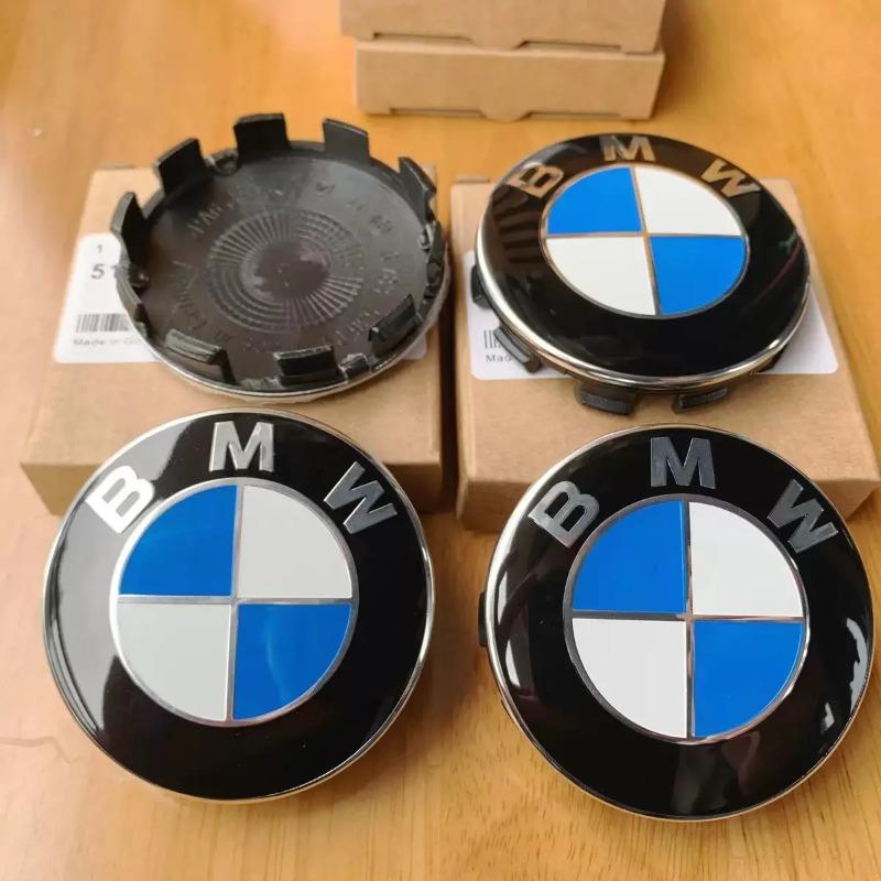 4 Pieces of 56/65mm Car Badge Wheel Center Cover Stickers and Wheel Hub Cover Stickers, Suitable For BMW E60 E36 E34 X6 F10 F20