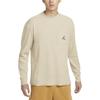 Jordan Embroidered Logo Crew Neck Long Sleeve T-Shirt With Drop Shoulders Men Tops Saffron DV1586-206