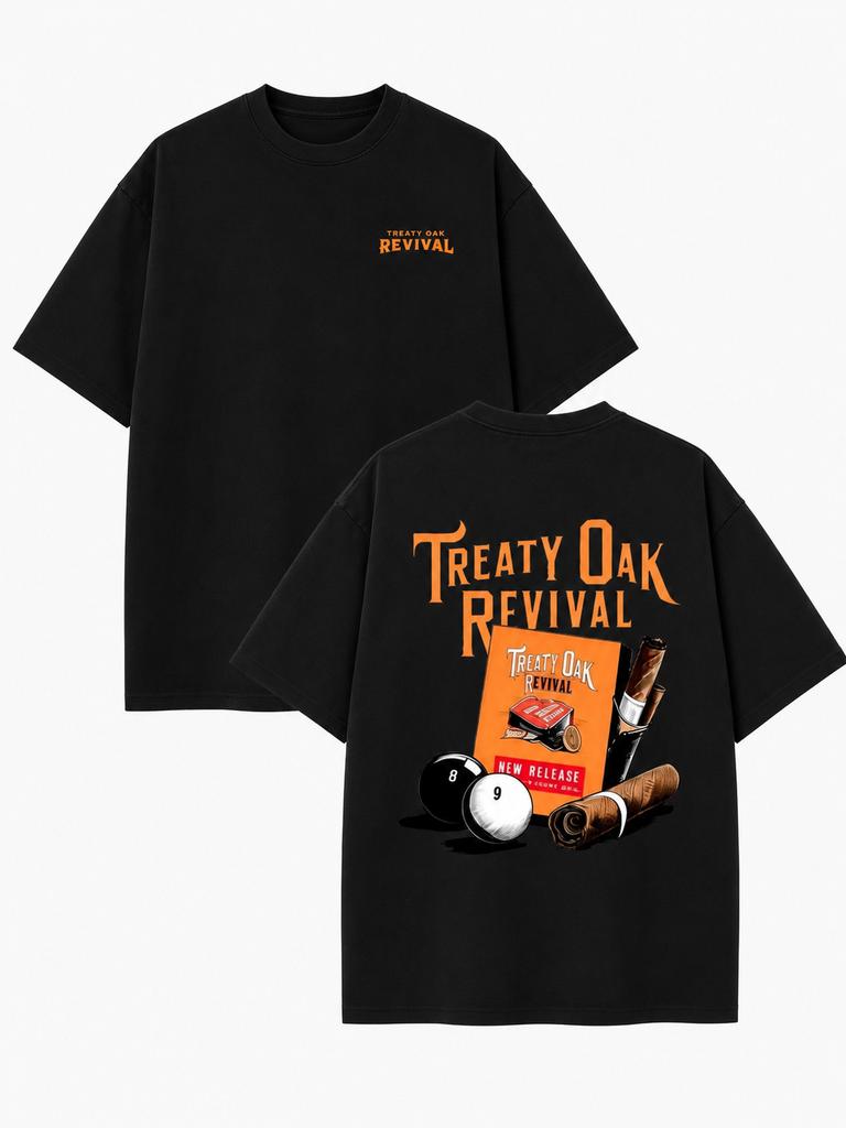 Treaty Oak Revival Graphic T-Shirt Front Back Print Unisex Tee