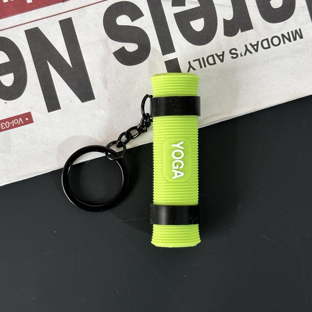 Fitness Series Gummi-Schlüsselanhänger: Hantel- & Kurzhantel-Anhänger für Geschenke