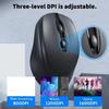 Rechargeable Ergonomics Wireless Mouse 2.4Ghz+BT5.0 Morandi Wireless Mouse  PC/Laptop