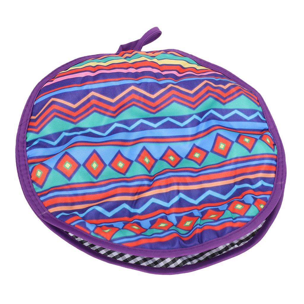 Tortilla Warmer Pouch Microwavable Fabric Tortilla Heater Pouch for Tacos Pita Waffles Party Picnic