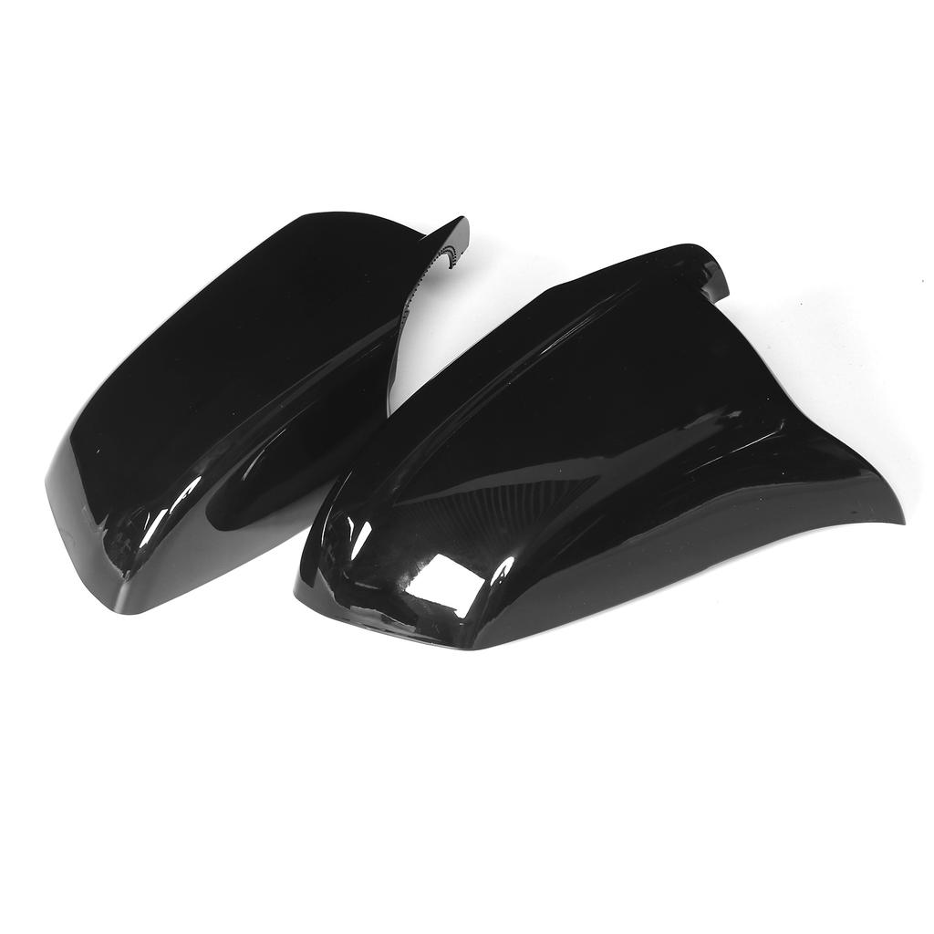 2pcs Full Rearview Side Mirror Cover Cap Glossy Black Replacement for F10 F11 F18 PreLCI 20102013