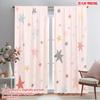 2pcs,2D Plane Printing Curtains&Window Treatment Pastel Starry Sky Versatile Fabric (without Rod) Festive Perfect for Bedroom,