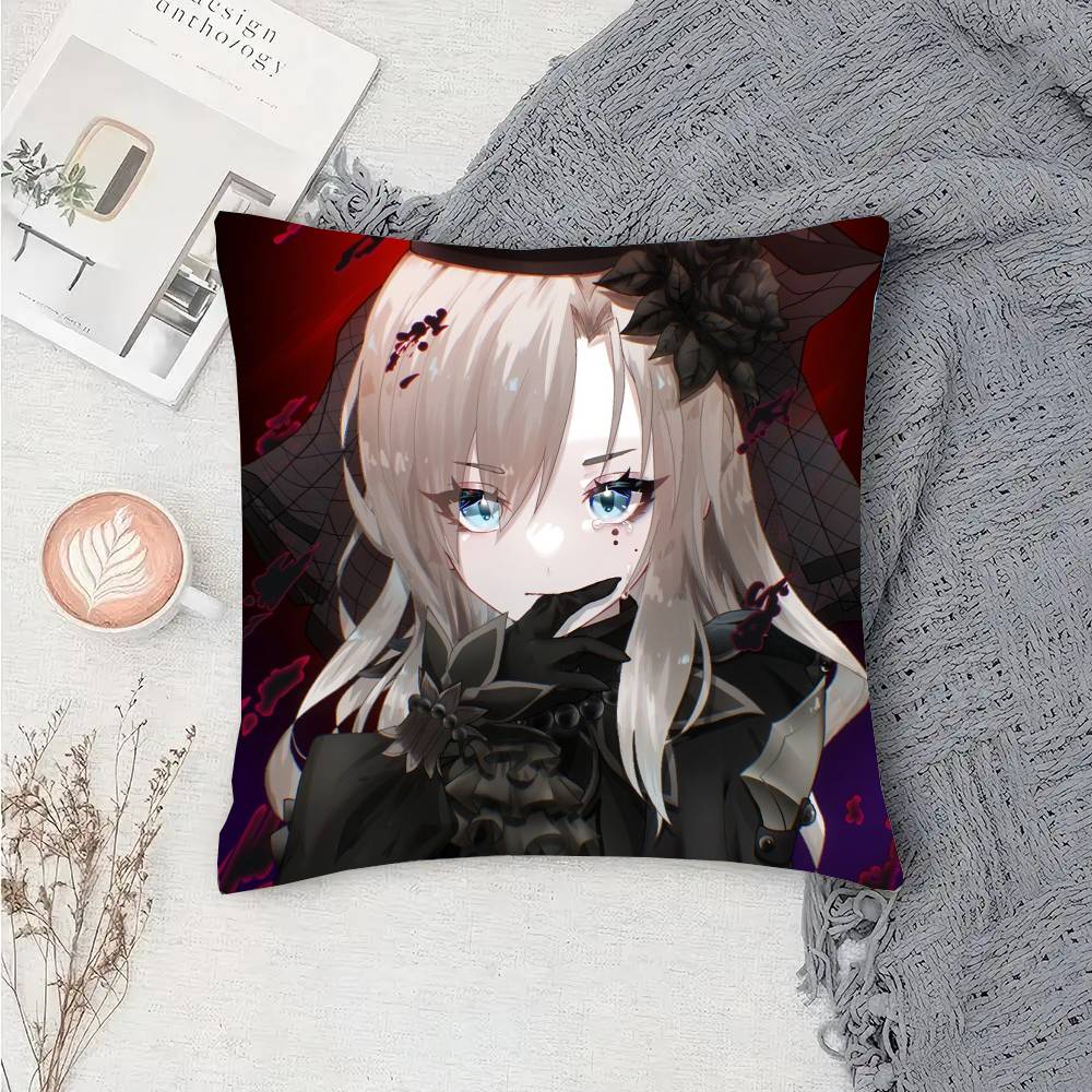 Kriemhild Animated Game Fate Grand Order Pillow Case Fashion Square Pillowcase Bedroom Sofa Room Ins Decoration Leisure