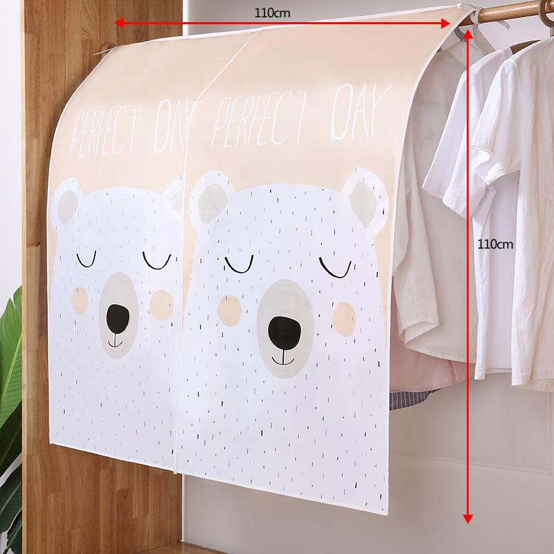 Wardrobe Dust Covers Closet Clothes Case Storage Bag Floor Hanger Rack For Clothes Large Household Towel