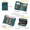 Contact's Wholesale Bifold Genuine Leather Wallets for Women 15-Card-Slot Ladies Card Coin Wallet Purse WIth Zipper Pocket