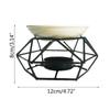 Aromatic Oil Burner Geometric Metal Essential Oil Candle Holder Wax Melt Burner Aroma Diffuser Aromatherapy Oil Diffuse Burner