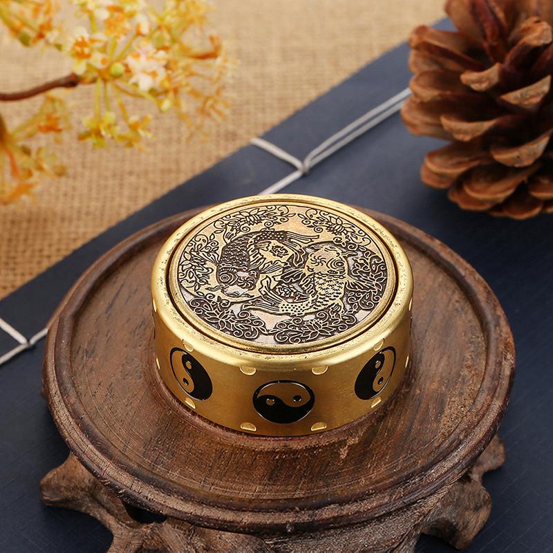 Gossip Fisch Fingerspitzenkreisel Reiner Kupfer Ffingerkreisel Rotierender Mahjong Fingerspitzenkreisel Dekompressions-Fingerspielzeug