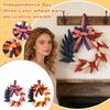 3D 50 cm Självständighetsdagsgirlang, Trefärgad Öronprydnad, Stjärnor och Randig Rosett Väggbonad Festlig Dekoration