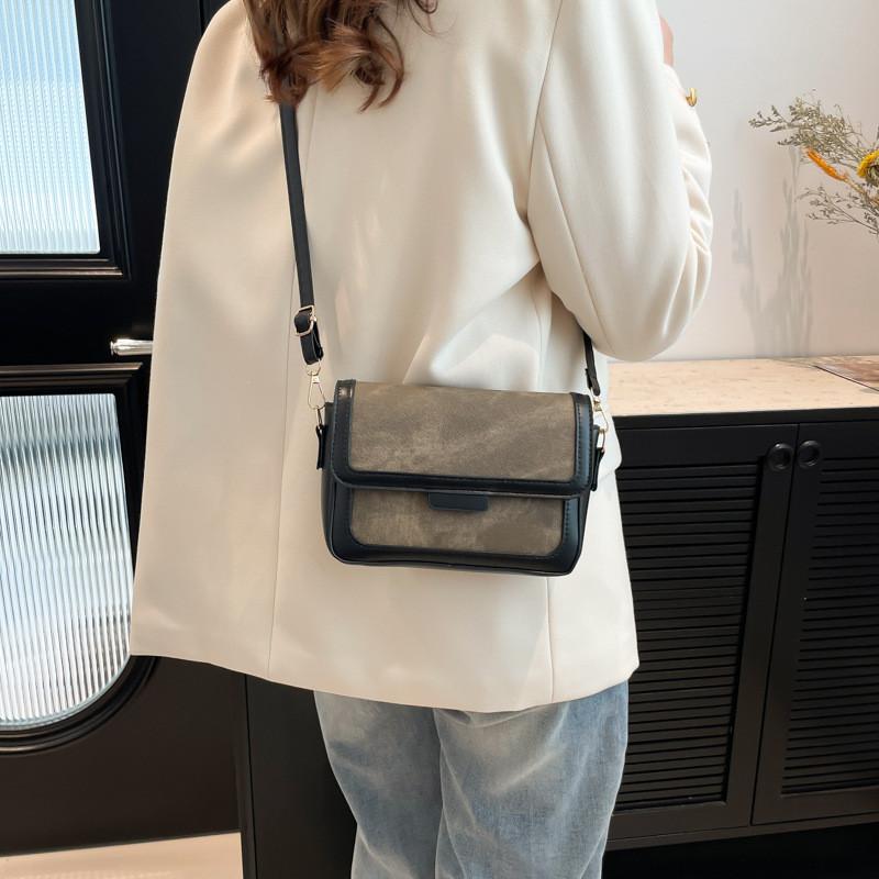 Chic Retro Colorful Small Square Shoulder Bag Ideal For Daily Street Style Fashion