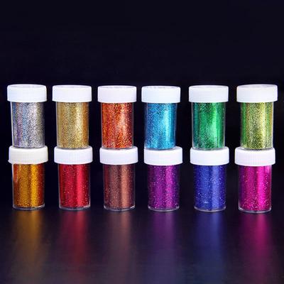 12 renk Büyük Parlak Reçine Pigment Kiti Mika Flaş Tozu Pırıltılı Pırıltılı Payetler Reçine Renklendirici Boya Takı Yapımı
