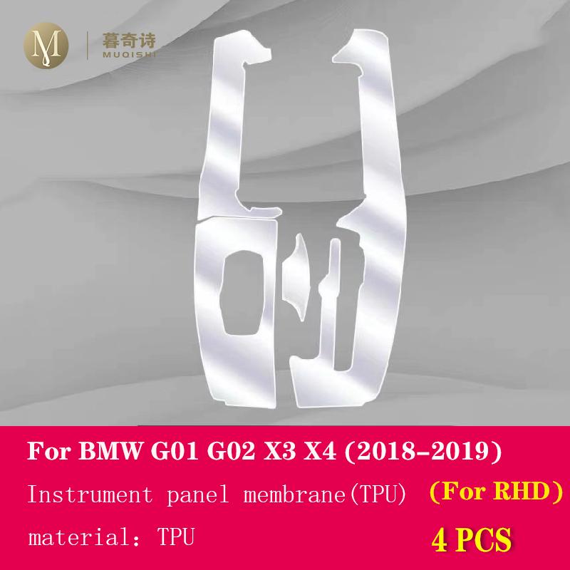 

Для BMW G01 G02 F25 F26 X3X4 2011-Інтер єр автомобіля Центральна консоль Прозора TPU Захисна плівка Ремонтна плівка проти подряпин B For G01 G02 RHD