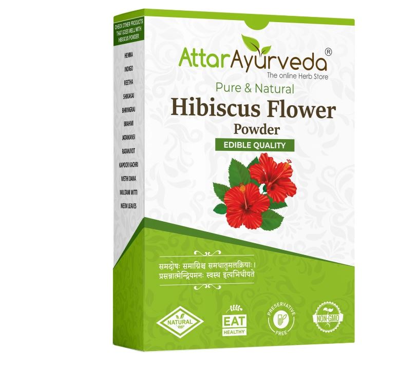 Attar Ayurveda Hibiscus powder for Hair growth (100 g)