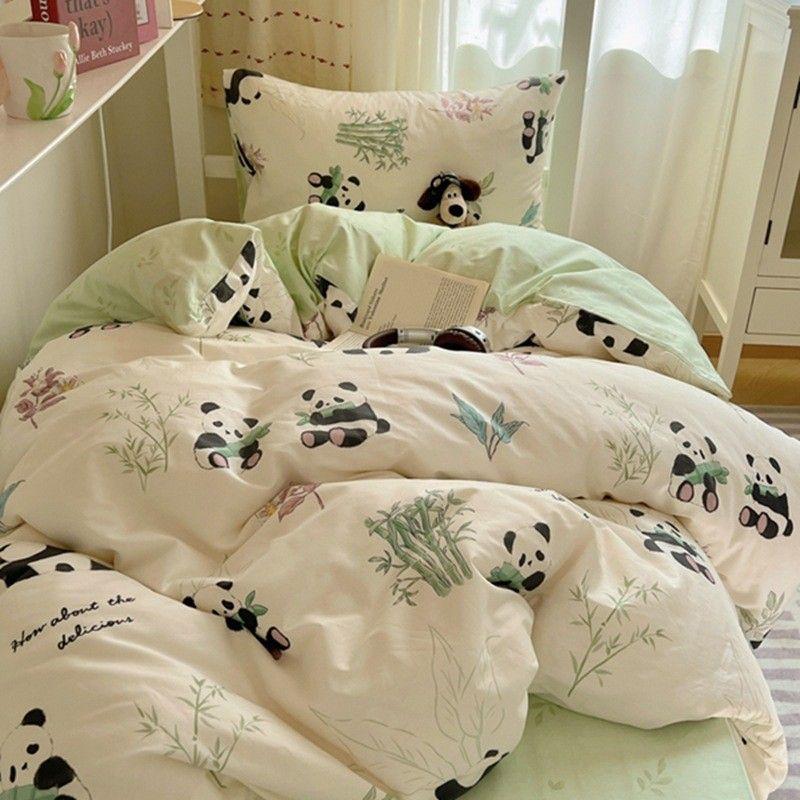 

Чистый хлопок Студенческое общежитие Кровать Хлопковое постельное белье из трех предметов Пододеяльник Простынь на резинке Четыре предмета Односпальное одеяло для колледжа Постельное белье Hotel pillow core 48*74cm Small fat ball