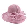 New Organza Knitted Bucket Hat Ladies Mother Summer Vacation Sun Protection Beach Hat Outdoor Shade Basin Hat