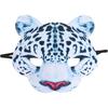 Leopard Mask Halloween Costume Zoo Animal Masks Halloween Eva Mask Snow Leopard Animal Mask Easter Carnival Party Masquerade Half Face Mask Halloween