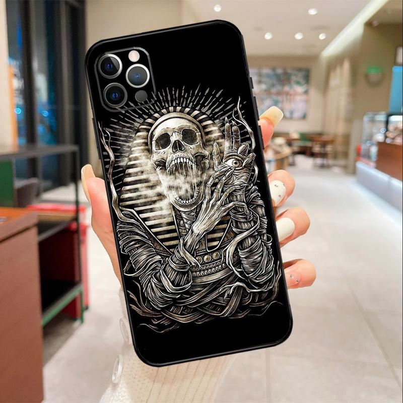 Ancient Egypt Pharaoh Phone Case For iPhone 16 15 14 11 12 13 17 Pro Max mini 15 Plus 16e 17 Air Protective Cover