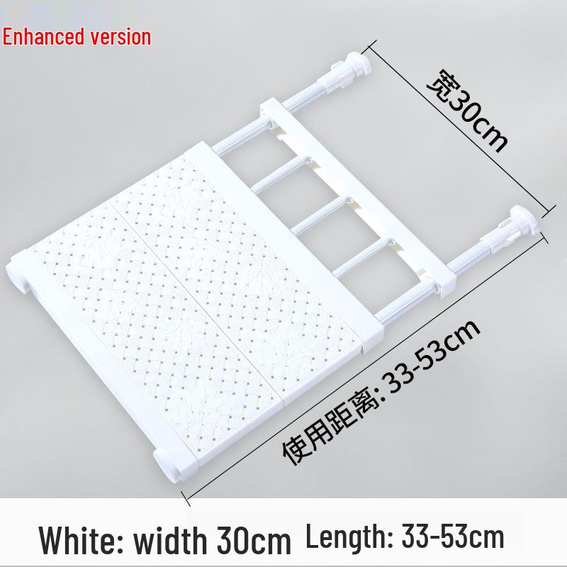 Telescopic Layered Storage Shelf for Wardrobe, Cabinet, or Bathroom – No Drilling Required