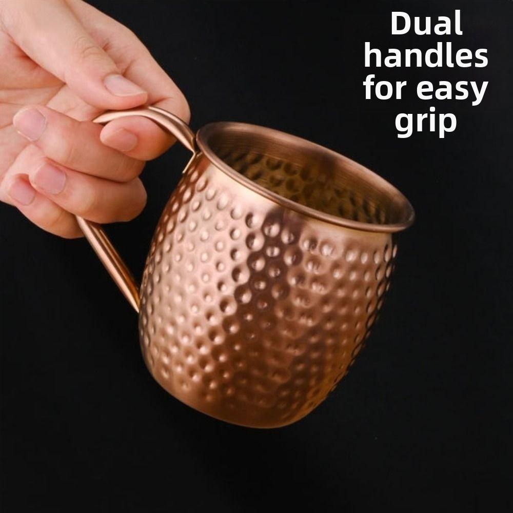 520ml Drinking Cup Retro Beer Mug Wine Cup Stainless Steel Cup Bar