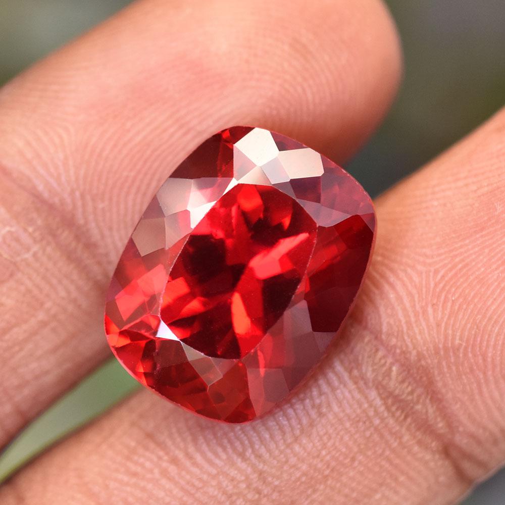 Red Ruby NATURAL Certified 19 Ct Cushion Cut Loose Gemstone For Anniversary